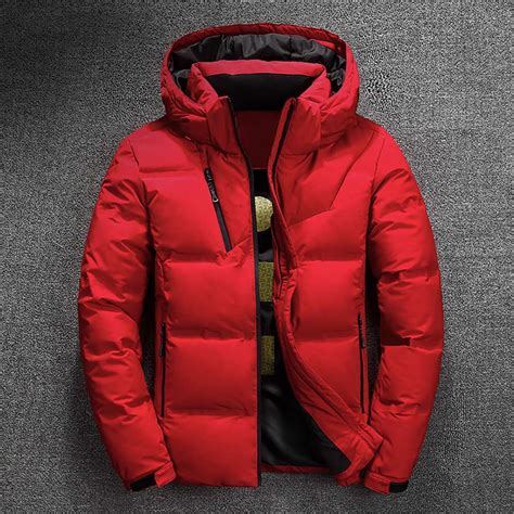 Winter Jacket Mens Quality Thermal Thick Coat Snow Red Black Parka Male Warm Outwear Fashion ...
