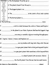 Solar Systems Worksheets Photos