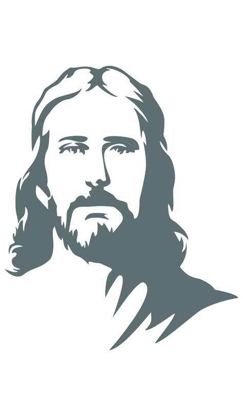 Jesus Face Silhouette Crucifixion Svg Png Cut File Cr