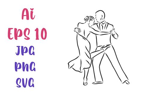 Dance Couple Vector Sketch Graphic By Elalalala · Creative Fabrica