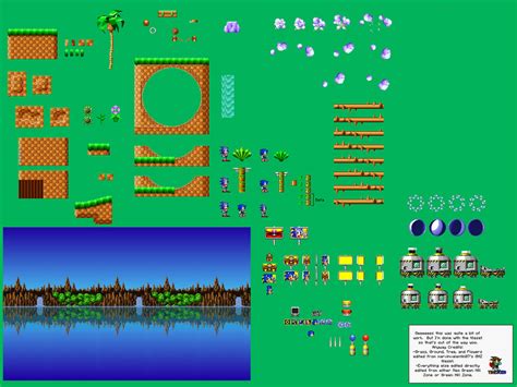 Green Hill Zone Tileset By Supersonic1009 On Deviantart