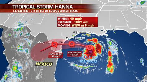 Tropical Storm Hanna Heads Toward Texas Coast