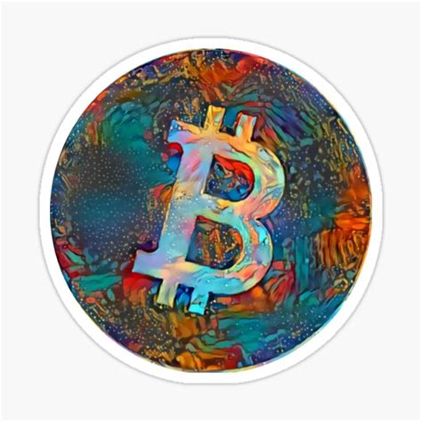 Bitcoin Acuarela Celebration 3rd Halving Sticker By Moda Crypto