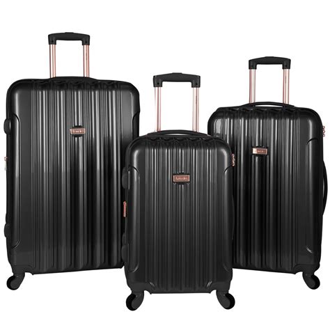 Kensie Kensie Metallic 3 Piece Expandable Hardside Spinner Luggage