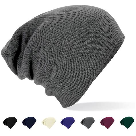 B461 Knitted Oversized Slouch Baggy Winter Warm Beanie Hat Mensladies