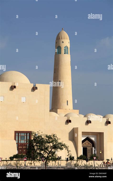 Qatar Doha State Mosque Stock Photo Alamy