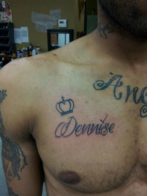 Girlfriends Name On Boyfriends Chest Tattoos By Shabazz Pt 2 Pin
