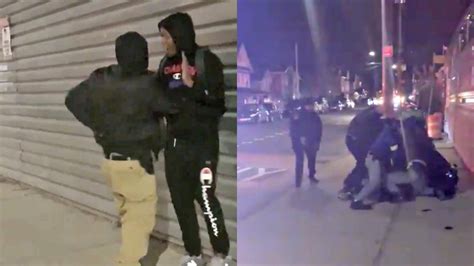 Maybe The Guy Needs Help Black Woman Stops To Capture Video Of Nypd