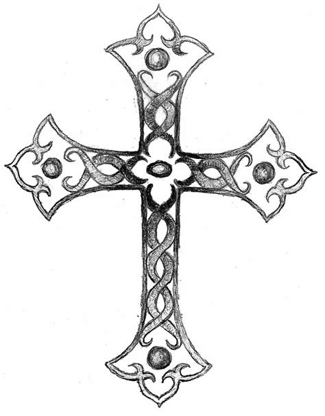 How to draw a cross with a heart combined in a tribal art tattoo design style. Shaded Cross by balloon-fiasco on DeviantArt