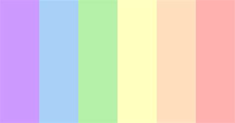 Pale Rainbow Color Scheme Blue