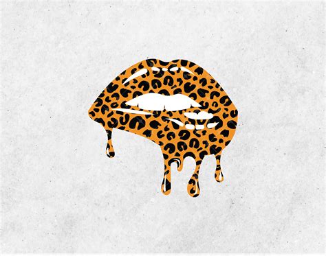 Dripping Lips Svg Leopard Lips Svg Dripping Lip Svg Png Etsy New