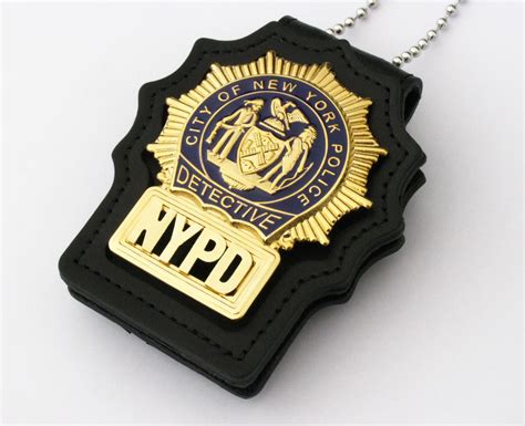 Nypd New York Police Detective Badge Solid Copper Replica Movie Props