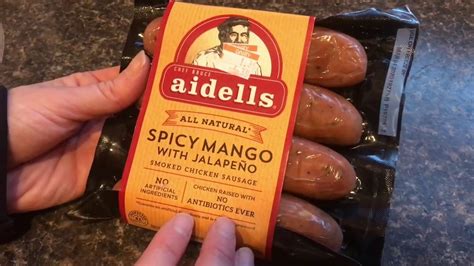 Review Aidells Jalape O Mango Chicken Sausage Youtube