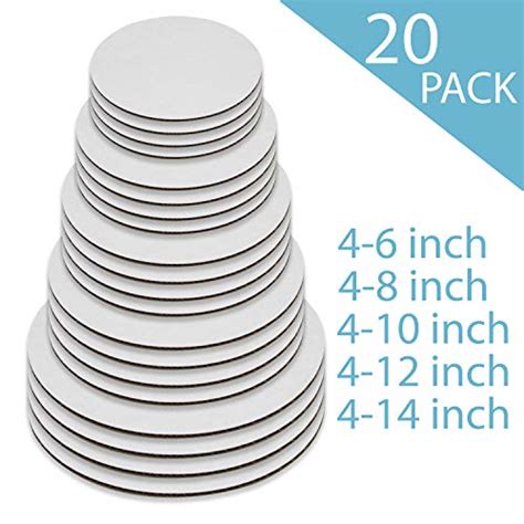 Cake Boards Circles Variety Pack 6 Inch 8 Inch 10 Inch 12 Inch 14