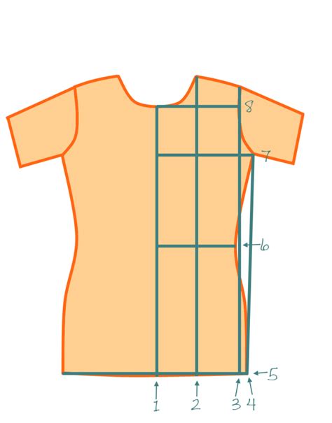 T Shirt Psttern Determine Your Measurements T Shirt Sewing Pattern