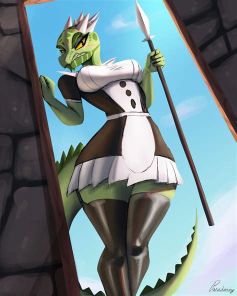 Deeja As Lusty Argonian Maid By Paradoxing5 On Deviantart