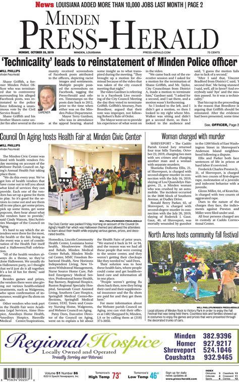 Minden Press Herald E Edition 10 28 2019 By Minden Press Herald Issuu