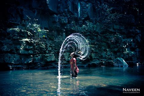 Beautiful Water Hair Flip Fun During A Trek When Crossing Flickr