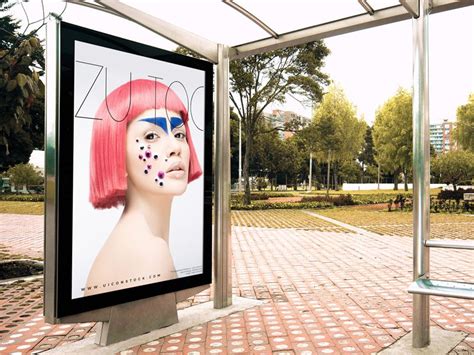 Download Free Outdoor Branding Bus Stop Billboard Mockup PSD 2018 ...