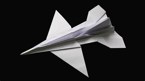 How To Make An F16 Jet Fighter Paper Plane Best Origami F 16 Airplane