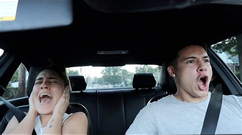 Girlfriend Reacts To Boyfriend Driving Crazy Hilarious Youtube