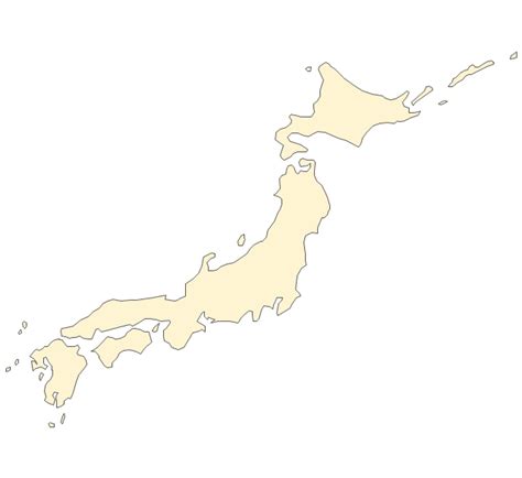 Japan Map Transparent Background PNG Mart