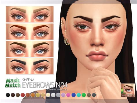 Sims 4 Maxis Match Eyebrow Set Bdaton