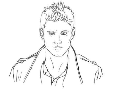 Dean Winchester Hot Coloring Pages Coloring Pages