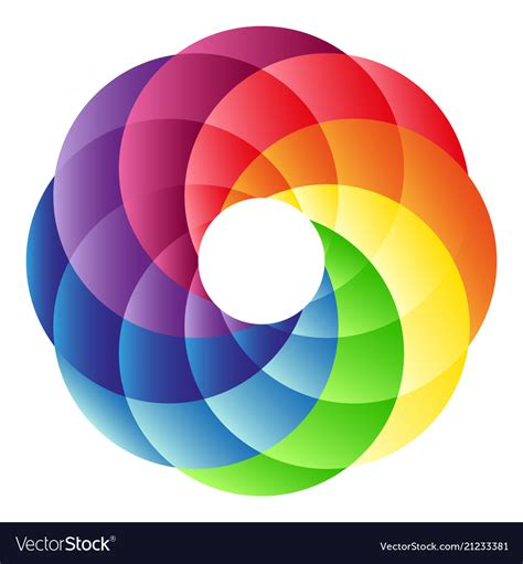 Rainbow Circle Logo Royalty Free Vector Image Vectorstock