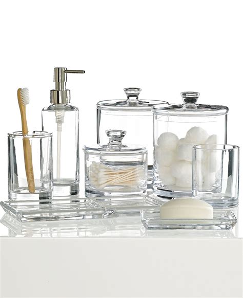 Hotel Collection Glass Bath Accessories Collection Bathroom