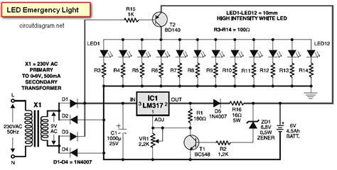 Assets to generate lighting diagrams and setups. LED Emergency Light - Schematic Design