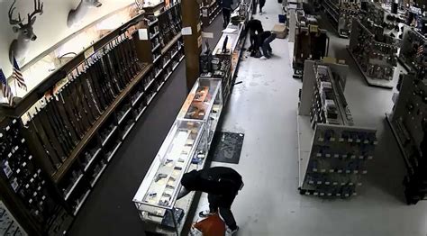 massive houston gun store robbery caught on surveillance cameras
