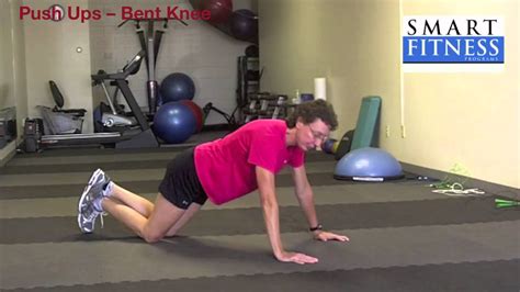 Push Ups Bent Knee Exercise Wendy Mcgannon Personal Trainer Youtube