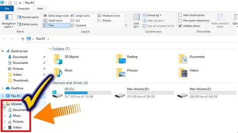 How To Show Libraries In File Explorer Youtube