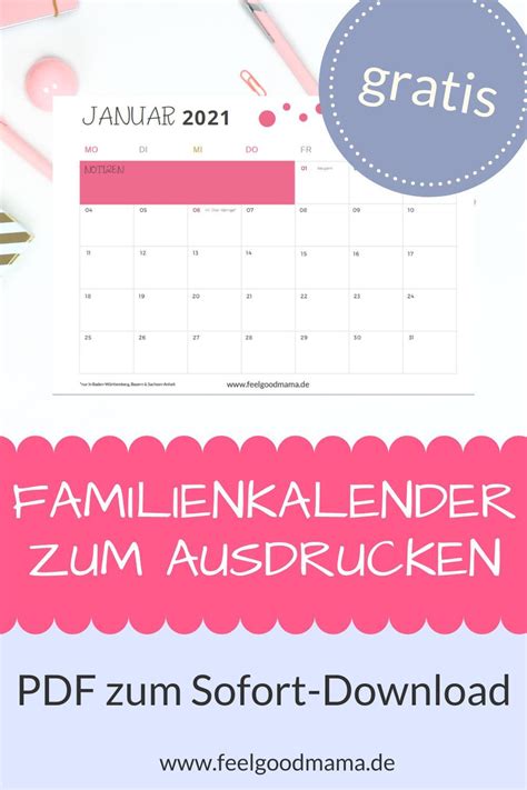 Fammilienkalender Vorlage 2021 Famigros Familienkalender 2021