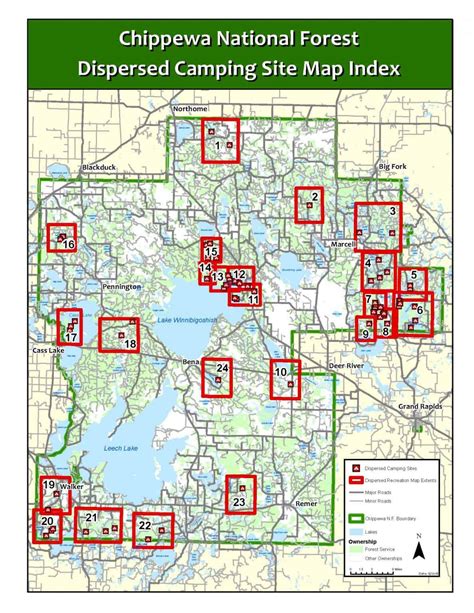 Chippewa National Forest Dispersed Camping Map Tmbtent