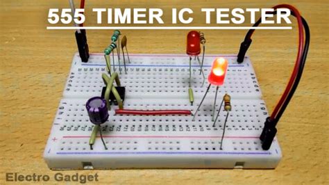 Simple 555 Timer Ic Testing Circuit Working Principle