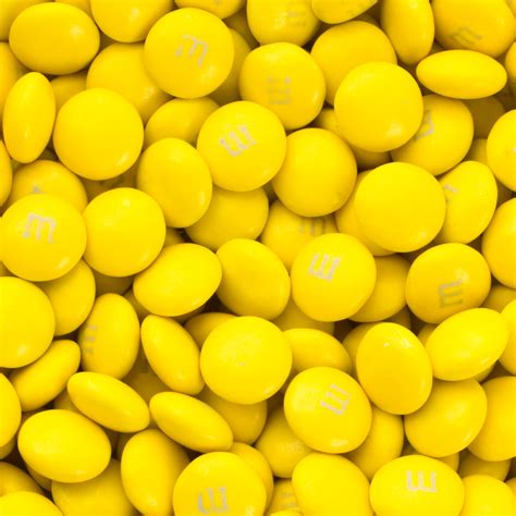 Yellow Mandms Chocolate Candy • Mandms Chocolate Candy • Chocolate Candy