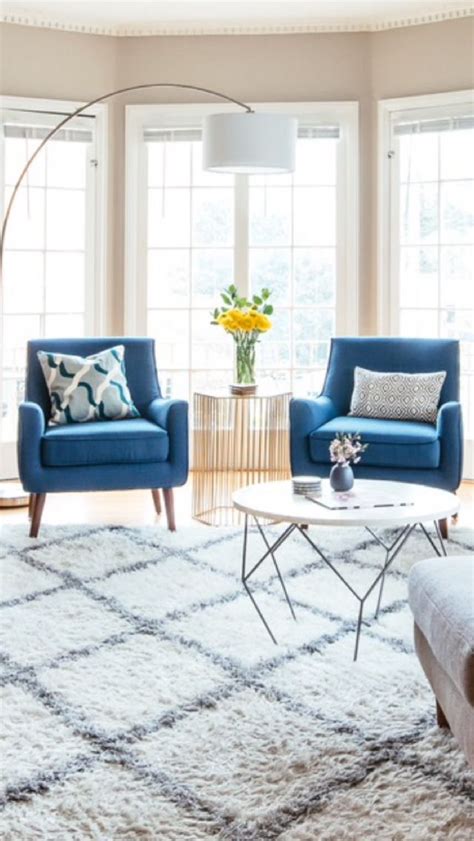 Blue Chairs In Living Room Furnishings Home Decor Blue Chair