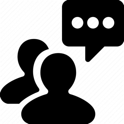 Chat Group People Profile Speech Talk User Icon Download On