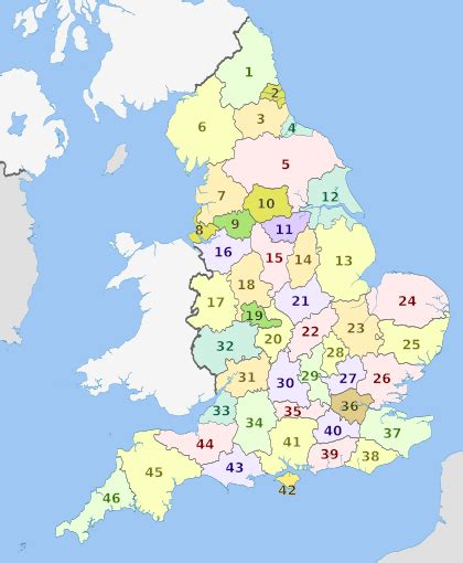 Metropolitan And Non Metropolitan Counties Of England Facts For Kids