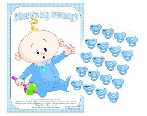 Pin The Dummy On The Baby Game Baby Shower Pin Baby Shower Games