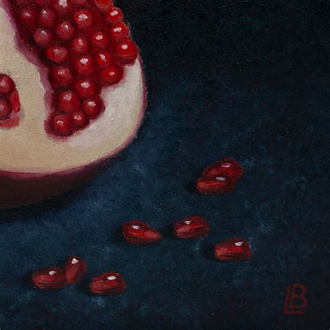 Pomegranate Oil Painting Original Fruit Artwork Etsy