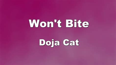 Karaoke♬ Wont Bite Doja Cat No Guide Melody Instrumental Youtube