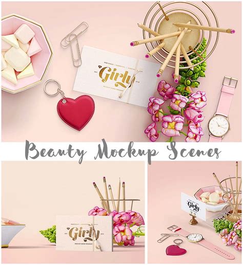 Download Beauty mockup scenes | Free download