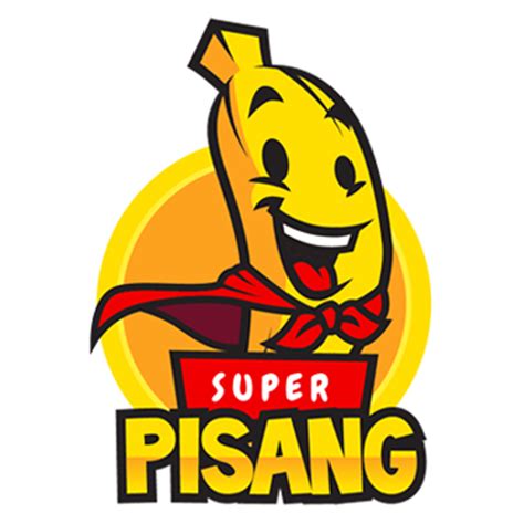 Super Pisang Banana Cips Mascot Logo Logo And Brand Identity