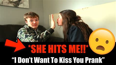 I Don T Want To Kiss You Prank Gone Wrong Youtube