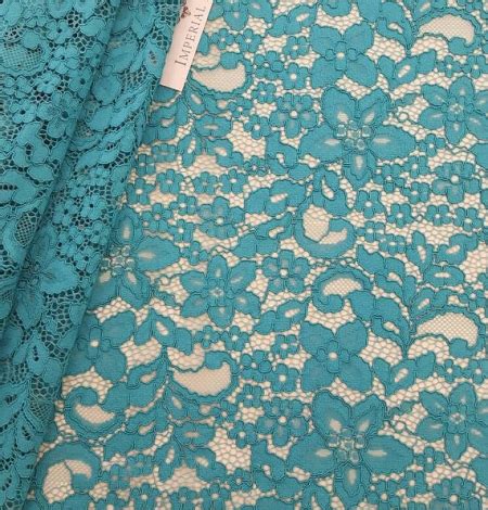 Turquoise Guipure Lace Fabric Guipure Lace Lace Fabric From