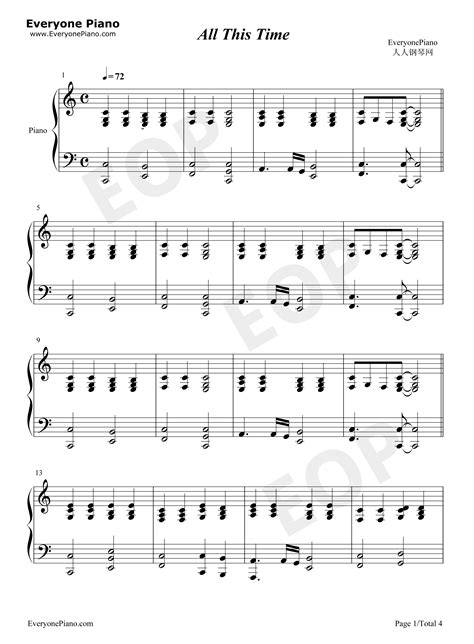Piano Sheet Music Chords