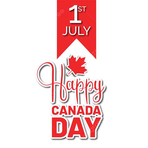Happy Canada Day Vector Design Images 1st July Happy Canada Day Text